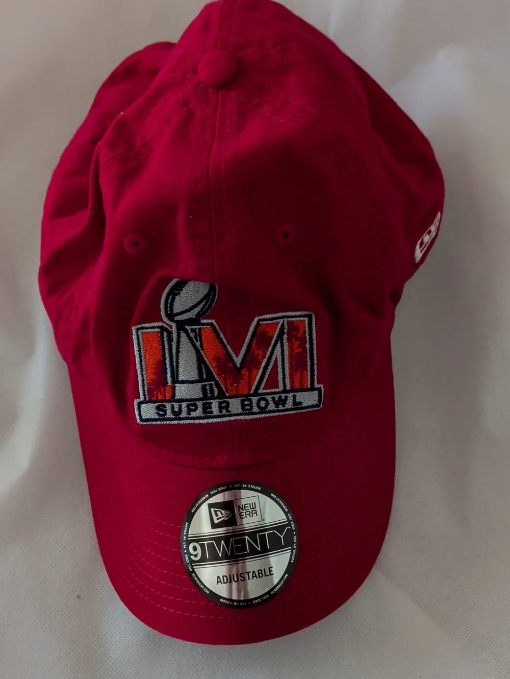 New Era Red Super Bowl LVI Embroidered 9TWENTY Adjustable Cap
